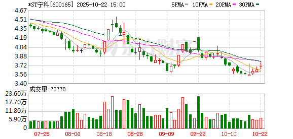 捷希缘 ST宁科董事长胡春海辞职 祝灿庭代为履行职责