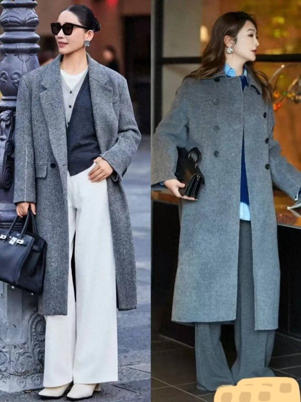 至德投资 降温后才发现：今年“大衣+阔腿裤”更流行，时髦又保暖舒适