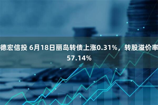 德宏信投 6月18日丽岛转债上涨0.31%,转股溢价率57.14%